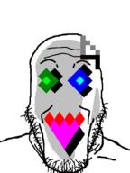 blue_eyes green_eyes grey_skin stubble variant:markiplier_soyjak windows // 600x800 // 66.3KB