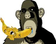 2soyjaks ahegao alkali_metal banana black_sclera blowjob brown_skin chemistry creepy drool ear element evil food foodjak fruit glasses hand monkey objectsoy ominous open_mouth potassium shadow soyjak stubble subvariant:hornyson text tongue variant:cobson // 1134x892 // 205.5KB
