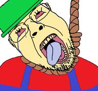 ack bambi_(moldygh) crying dave_and_bambi dead glasses rope stubble tranny troon variant:bernd // 760x704 // 252.1KB