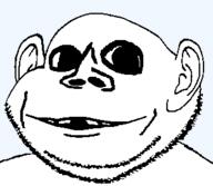 aliased bald deformed distorted ear series:kidjaks smile soyjak stubble subvariant:swedenborg template transparent_background variant:impish_soyak_ears // 315x274 // 5.5KB