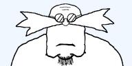 body closed_mouth dr_eggman forced forehead_mark glasses looking_at_you mustache neutral sega sonic stubble transparent_background variant:shitty_nuvariant_number_103729862219009 // 1056x527 // 14.3KB