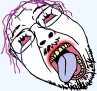 asset bloodshot_eyes crying head open_mouth stubble tongue tranny troon variant:troonjak yellow_teeth // 3678x3492 // 2.4MB