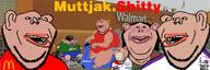 amerimutt amputee angry arm baby banner belly binky black_sclera bloodshot_eyes blush breasts brown_eyes brown_skin cap clothes crying ear eternal_anglo eyelashes fat female flag flag:european_union flag:israel flag:united_states foot full_body glasses green_shirt grey_skin hair hand hat heart holding_object holding_soyjak irl_background jpeg_compression leg lips logo long_nails low_quality mcdonalds mobility_scooter multiple_soyjaks mutt nestle open_mouth pacifier painted_nails pointy_ears poop quadruple_amputee red_shirt scooter shorts sleeveless_shirt small_eyes soyjak_party stubble subvariant:impish_amerimutt subvariant:impish_front taco_bell text united_states variant:impish_soyak_ears variant:soyak veteran walmart wheel wheelchair // 1798x600 // 876.6KB
