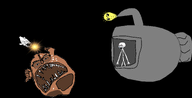 angler_fish animal black_background crying deep_sea facial_hair fish glasses light lightbulb scary sea submarine subvariant:hydrocephason subvariant:stickboy twilight_zone underwater variant:cryboy_soyjak variant:uncjak // 10754x5498 // 2.8MB