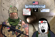 abu_bakr_al_baghdadi beard belt blood bomb canine cross dog explosion explosive flag:isis flag:islamic_state flag:united_states gun isis islam islamic jihad mge mge_brother military military_cap military_uniform moustache muslims patch soldier soldier_(team_fortress_2) soldier_(tf2) suicide suicide_bomber thob tunnel united_states variant:cobson vest wikipedia // 1800x1215 // 472.6KB
