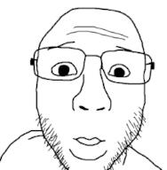 front_facing glasses shocked soyjak soyjak_party variant:unknown // 250x255 // 6.5KB