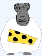 cheese clothes face mouse rat rodent subvariant:blobson variant:cobson white_shirt // 1596x2123 // 114.3KB