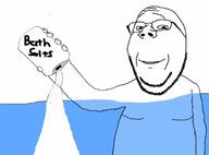 bath bath_salts glasses holding_object smile soyjak stubble subvariant:wholesome_soyjak variant:gapejak water // 746x550 // 44.9KB