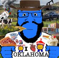2soyjaks award badge basketball beard braums calm cow cowboy_hat ford glasses grass i_heart i_love irl_background milkshake native_american oil oklahoma oklahoma_university pie soyjak stubble subvariant:science_lover tornado truck variant:markiplier_soyjak variant:soyak wheat // 800x789 // 664.4KB