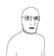 glasses open_mouth soyjak stubble variant:unknown // 740x764 // 21.4KB