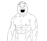 bald buff eyebrows forehead_lines lips muscles nipple no_glasses no_stubble nose open_mouth swolesome teeth template transparent_background variant:alicia // 1056x937 // 78.6KB