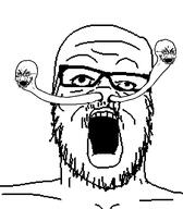 artist:xxx_skibidisigma_xxx bloodshot_eyes crying glasses incomprehensible_woahjack mustache open_mouth soyjak stubble template thick_eyebrows variant:a24_slowburn_soyjak variant:cryboy_soyjak weird // 454x520 // 8.8KB