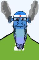 angry bald bloodshot_eyes blue blue_skin calm closed_mouth ear flag flag:japan flag:tochigi fume glasses japan ogre_ears seethe smoke soyjak stretched_chin stubble template tochigi todofuken transparent_background variant:markiplier_soyjak // 823x1250 // 49.2KB