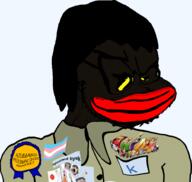 anime azumanga_daioh closed_mouth clothes flag:transgender_pride_flag glasses hair k_(user) moustache name_tag nigger self_insert stubble subvariant:jartycuck subvariant:soyak_(irritated) tinted_glasses trend:slopjak variant:chudjak variant:soyak // 980x930 // 239.8KB