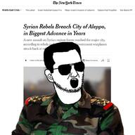 aleppo bashar_alassad glasses open_mouth soyjak sunglasses syria syrian_civil_war text the_new_york_times variant:unknown // 1125x1125 // 106.8KB