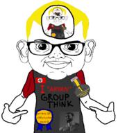 arm award clitty closed_mouth clothes ear flag:nazi_germany gigachad glasses hair janny nate nazism nusoicaca recursion smile soyjak soyjak_party swastika text trend:aryan variant:brandon variant:shirtjak // 618x700 // 148.6KB