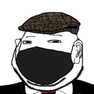 clothes ear hat mask necktie soyjak stubble subvariant:massjak suit variant:gapejak // 600x600 // 23.1KB