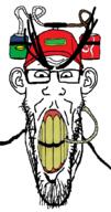 angry can clenched_teeth clothes coke drinking_helmet drinking_straw ear glasses hat large large_eyebrows soyjak sprite sproke stretched_mouth stubble variant:markiplier_soyjak yellow_teeth // 549x1039 // 96.3KB
