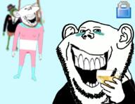 4soyjaks ack alcohol blood champagne clothes dead death don_turtelli ear fat flag frog glass green_skin hand hanging hat holding_object laughing lock necktie neovagina noose open_mouth rope soyjak stubble subvariant:splicejak suicide suit top_hat tranny variant:impish_soyak_ears // 1049x810 // 363.6KB