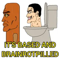2soyjaks brainrot brainrotGODS_WON glasses gums italian_brainrot jawline open_mouth series:its_based_and_christpilled side_profile skibidi skibidi_toilet smile subvariant:perceptive_chud subvariant:perceptive_chud_side teeth teeth_showing text toilet tung_tung_tung_sahur variant:chudjak wood wooden // 1920x1920 // 443.5KB