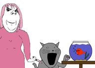 3soyjaks angry animal animal_abuse arm blood bloodshot_eyes cat clothes cryfish crying daddy's_girl ear female fish fish_tank glasses hair hand holding_knife holding_object knife large_eyebrows multiple_soyjaks murder no_pupils open_mouth paw pink_hair smile smug soyjak stab stubble subvariant:impish_meowjak subvariant:wholesome_soyjak tail variant:gapejak variant:impish_soyak_ears variant:soyak water weapon whisker // 2503x1800 // 401.0KB