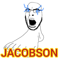 beard foot glasses lightning lightning_eyes open_mouth stubble text toemer toenail toenails toes variant:cobson // 1538x1538 // 196.9KB