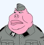 army fascism fat galicia galicia_division galizien germanic germany historical history military military_cap military_hat military_uniform national_socialism nazi_germany nazism pig reichsadler schutzstaffel schutzstaffel_uniform soldier swastika third_reich ukraine variant:meximutt waffen_ss waffenss // 888x915 // 34.5KB