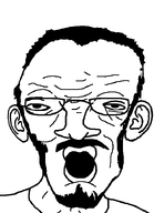 beard big_nose brazil brazillian clothes ear glasses hair looking_at_you mustache open_mouth subvariant:bostileirojak_ias template variant:bostileirojak white_background wrinkles // 520x720 // 7.6KB