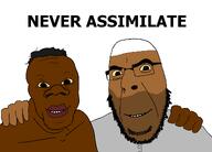 arab beard black_skin brown_eyes brown_skin european_passport_holders glasses islam jaundice never_assimilate nigger no_more_brother_wars refugees sandnigger smile subvariant:feralnigger variant:cobson variant:feraljak yellow_sclera yellow_teeth // 1920x1380 // 95.0KB