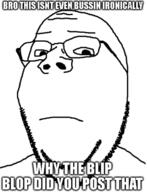 caption closed_mouth concerned glasses impact_font meme neutral stubble subvariant:wholesome_soyjak text variant:gapejak zoomer // 492x643 // 91.4KB