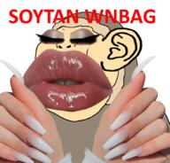 antiswarthy_(namefag) big_lips ear eskimo eyelashes greenlandic long_nails makeup queen subvariant:chinkmutt text tranny troon variant:meximutt variant:poopson // 888x849 // 741.3KB