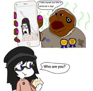 3soyjaks anti_anti_soytan antiswarthy_(namefag) avengers award beanie bloodshot_eyes blue_eyes brown_skin eskimo eyes_like_the_o-o-cean glasses gooned_to_soytan_gore_award hair hand holding_object holding_phone iphone meta:tagme nigger phone pipe queen_of_spades red_eyes soyjak speech_bubble star_of_david stink stubble text variant:meximutt variant:soytan // 1024x1000 // 379.5KB