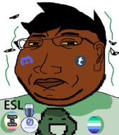 Anthony_(NameFag) badge black_skin brown_skin closed_mouth clothes discord flag:gay_pride_flag flag:minor_attracted_person gay glasses hair homestuck homestuck_pedo john_egbert map_(pedophile) merge meta:op_took_a_selfie_of_xerself milestone neutral pedophile series:esl_pedo_league slopjak stinky stubble subvariant:massjak sweating tumblr variant:chudjak variant:gapejak yellow_sclera // 599x679 // 33.7KB