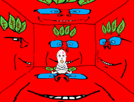 angry broot clenched_teeth glasses insane leaf mindbroken red_skin red_wall room schizo smile straitjacket subvariant:impish_front subvariant:impish_side_ears teeth tinted_glasses variant:impish_soyak_ears variant:vlodson wall // 1424x1080 // 54.0KB