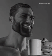 animated beard cup explosion flying grey_skin helicopter holding_object meta:ai_generated mountain nas:gigachad