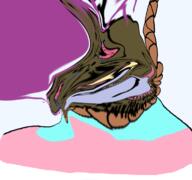 bloodshot_eyes brown_troonjak crying open_mouth rope soyjak suicide tongue transparent_background trend:slopjak variant:bernd // 768x719 // 275.7KB