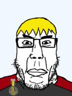 award closed_mouth glasses nate soyjak stubble subvariant:chudplier2 variant:chudjak variant:markiplier_soyjak yellow_hair // 600x800 // 46.7KB