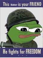 amphibian closed_mouth frog green_skin nas:pepe pepe_the_frog solider subnas:apu this_man_is_your_friend_he_fights_for_freedom world_war_2 // 430x580 // 258.8KB