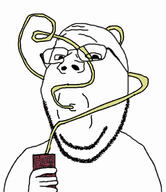 bendy_straw drinking drinking_straw glasses hair happy loop soda subvariant:wholesome_soyjak variant:gapejak // 636x736 // 227.3KB
