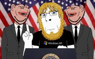 CobXP aryan flag:united_states mutt president serious subvariant:impish_amerimutt variant:cobson variant:impish_soyak_ears windows windows_xp // 1236x768 // 1.1MB