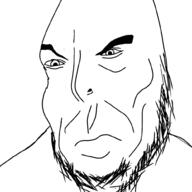 closed_mouth redraw soyjak stubble variant:cobson // 1000x1000 // 196.9KB