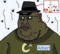 albert_(user) angry aryan big_lips breasts chud double_chin ear fat flag:france flag:ireland flag:poland flag:spain flag:united_states flies france glasses green_shirt head ireland islam islamic mudslime muslims nigger obese rent_free shitskin spain stink_lines stinky stubble subvariant:incel_chudjak torso united_states variant:chudjak variant:meximutt // 553x501 // 49.3KB