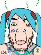 award blue_hair discord discord_logo_facial_mark esl facial_mark flag:minor_attracted_person fnf_pedo hatsune_miku map_(pedophile) pedophile pigtails series:esl_pedo_league subvariant:chudplier variant:markiplier_soyjak // 600x800 // 103.2KB