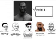 5soyjaks arabic_text beard bourgeosis brown_skin classes closed_mouth communism crying doctor gigachad glasses hair hammer hammer_and_sickle kraut neoliberal open_mouth proletariat sickle soyjak speech_bubble stubble teeth template variant:chudjak variant:gapejak variant:soyak water youtube // 1068x740 // 421.5KB