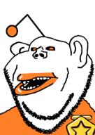 amerimutt antenna ear lips open_mouth orange_eyes reddit reddit_gold snoo soyjak stubble subvariant:impish_amerimutt variant:impish_soyak_ears // 598x847 // 41.9KB