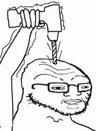 animated arm drill ext=gif glasses hand retard soyjak stubble subvariant:spedjak variant:soyak vibrating // 561x763 // 82.3KB