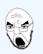 bald glasses open_mouth stubble subvariant:plumpson variant:cobson // 797x1013 // 99.4KB