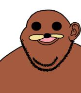 brown_skin ear gondola looking_at_you meme stubble subvariant:gapealien variant:gapejak // 722x832 // 48.9KB