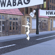 3d 5soyjaks animated full_body gem glasses holding_object open_mouth road running sign soyjak standard stubble trend:soyjak_trio variant:cobson variant:gapejak variant:markiplier_soyjak variant:soyak variant:tony_soprano_soyjak white_skin // 800x800 // 9.7MB