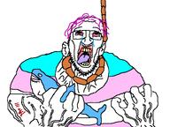 ack beard blahaj eyelashes glasses hanging lipstick pink_hair self_harm shark suicide tranny transgender_flag troon variant:dumjacque vein wrist_cutting // 800x600 // 28.5KB